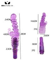 SMT3532 - Máy rung kích thích điểm G có gai mềm chất liệu silicon dài 20cm
