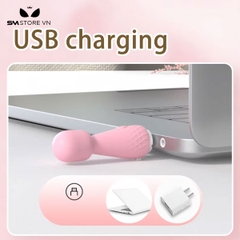 SMT3554 - Chày rung tình yêu mini sạc trực tiếp có 10 tần số dài 10.2cm