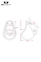 SMT3580 - Khóa dương vật ngụy trang quả trứng bằng nhựa dài 72mm