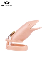 SMT3586 - Khóa cu nhựa hình da con cá sấu có lỗ thoáng dài 9cm