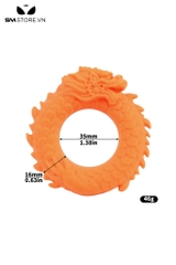 SMT3590 - Vòng đeo cu silicon hình con rồng đường kính 35mm