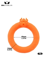 SMT3593 - Vòng đeo cu silicon ngụy trang con bò đường kính 40mm