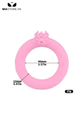 SMT3593 - Vòng đeo cu silicon ngụy trang con bò đường kính 40mm