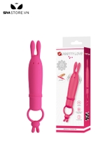 SMT3601 - Máy rung tai thỏ 2 đầu Pretty Love silicon mềm dài 16cm