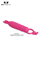 SMT3601 - Máy rung tai thỏ 2 đầu Pretty Love silicon mềm dài 16cm
