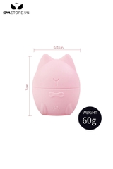 SMT3608 - Máy rung âm vật mini ngụy trang mèo rung có nơ dài 7cm