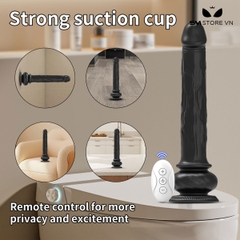 SMT3621 - Dương vật giả rung điều khiển từ xa có 10 tần số dài 23.5cm