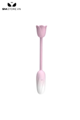 SMT3633 - Máy rung 2 đầu hình bông hoa có 10 tần số sạc điện dài 11cm