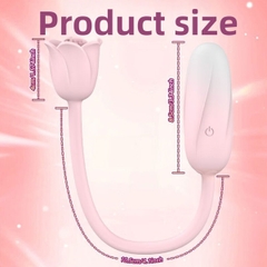 SMT3633 - Máy rung 2 đầu hình bông hoa có 10 tần số sạc điện dài 11cm