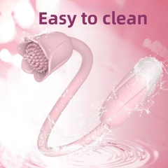 SMT3633 - Máy rung 2 đầu hình bông hoa có 10 tần số sạc điện dài 11cm