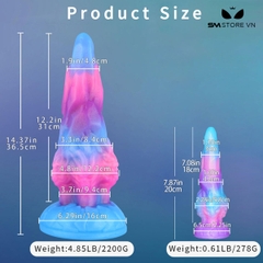 SMT3637 - Dương vật giả monster silicon đế dính tường dài 20 và 36.5cm