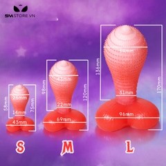 SMT3655 - Đồ chơi hậu môn anal huge có gai bao quanh đế trái tim
