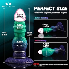 SMT3657 - Cu giả bắn tinh monster với phần đầu phình dài 21cm