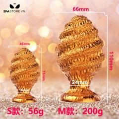 SMT3659 - Huge anal thiết kế hình xoắn ốc dài 73 và 110mm silicon