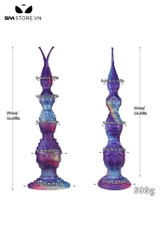 SMT3666 - Anal long silicon co giãn có 2 nhánh có bi nổi quanh dài 37cm