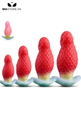 SMT3668 - Butt plug ngụy trang quả dâu tây đế cong dài 7,9,11 và 12cm