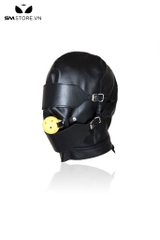 SMT3688 - Mặt nạ kín đầu che mắt bịt miệng mix ball gag chỉnh được