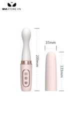 SMT3747 - Máy rung đầu dương vật có nắp tháo đậy silicon dài 209mm