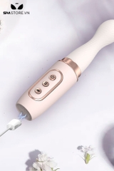 SMT3747 - Máy rung đầu dương vật có nắp tháo đậy silicon dài 209mm