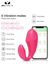 SMT3750 - Máy rung 2 đầu với đầu dương vật điều khiển APP có 9 chế độ