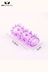 SMT3754 - Bộ 9 chiếc vòng đeo dương vật có gai nhọn và bi nổi silicon