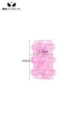 SMT3754 - Bộ 9 chiếc vòng đeo dương vật có gai nhọn và bi nổi silicon