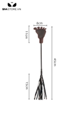 SMT3757 - Roi da tính yêu hình bàn chân với tua rua ở tay cầm dài 45cm