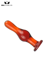 SMT3764 - Butt plug hậu môn trong suốt đầu tròn nhọn dài 13.8cm