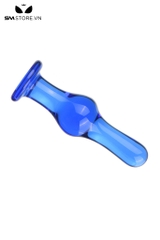 SMT3764 - Butt plug hậu môn trong suốt đầu tròn nhọn dài 13.8cm