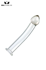 SMT3768 - Đồ chơi hậu môn chất liệu thủy tinh trơn đầu nhọn dài 18cm