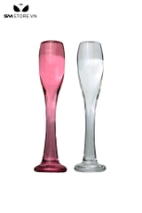 SMT3769 - Butt plug ngụy trang hình ly thủy tinh trong suốt dài 19cm