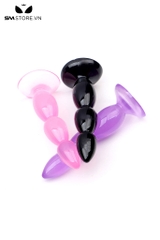 SMT3772 - Anal beads 3 đầu nhọn chất liệu silicon mềm đế dính tường