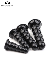 SMT3774 - Anal bead 5 tầng bi tròn đế dính tường silicon co giãn