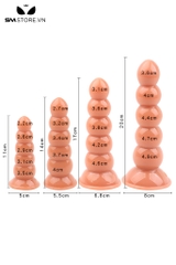 SMT3774 - Anal bead 5 tầng bi tròn đế dính tường silicon co giãn