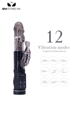 SMT3776 -  Máy rung đầu dương vật với nhánh con cá voi dài 23cm
