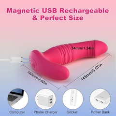 SMT3778 - Máy rung thụt 2 đầu điều khiển xa có 9 tần số dài 149mm