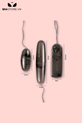 SMT3789 - Trứng rung 2 đầu giá rẻ trong suốt bằng nhựa dài 105mm