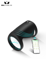 SMT3796 - Vòng đôi rung đeo gốc dương vật điều khiển APP dài 66mm