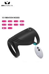 SMT3796 - Vòng đôi rung đeo gốc dương vật điều khiển APP dài 66mm