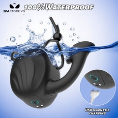 SMT3804 - Vòng đeo tinh hoàn rung có gai mềm 10 tần số sạc điện