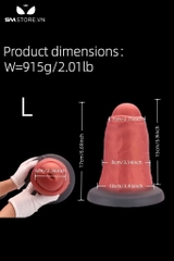 SMT3815 - Huge anal hậu môn có đế dính tường silicon mềm và 3 size