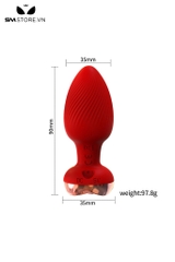 SMT3829 - Máy rung hậu môn hình xoắn ốc có 10 chế độ dài 90mm