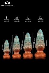SMT3851 - Huge anal xúc tu bạch tuộc silicon đàn hồi 2 màu có 4 kích cỡ