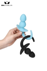 SMT3863 - Anal đuôi heo 2 tầng dài 9cm chất liệu silicon mềm co giãn
