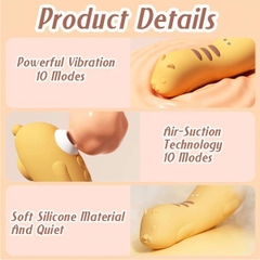 SMT3882 - Máy rung hút con mèo lười điều khiển qua APP có 10 chế độ