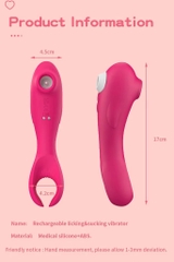 SMT3886 - Máy rung hút 2 đầu hình cái kìm có 10 tần số sạc điện dài 17cm