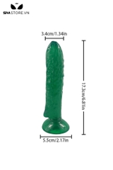 SMT3921 - Cu giả ngụy trang quả dưa chuột đế hít tường dài 17.3cm