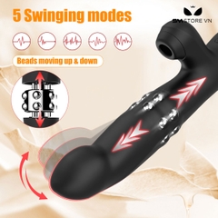 SMT3933 - Máy rung hút 2 đầu mix chế độ thụt xoay dài 25cm sạc điện