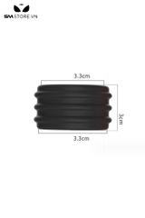SMT3947 - Vòng đeo gốc dương vật silicon với đường vân ngang dài 3.3cm