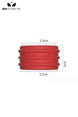 SMT3947 - Vòng đeo gốc dương vật silicon với đường vân ngang dài 3.3cm